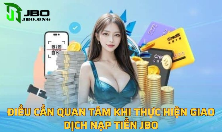 Điều cần quan tâm khi thực hiện giao dịch nạp tiền JBO