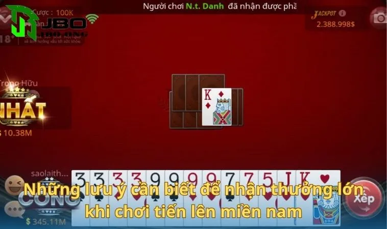 Những lưu ý cần biết để nhận thưởng lớn khi chơi tiến lên miền nam