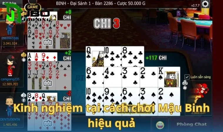 Mẹo trong mậu binh giúp người chơi thắng dễ dàng